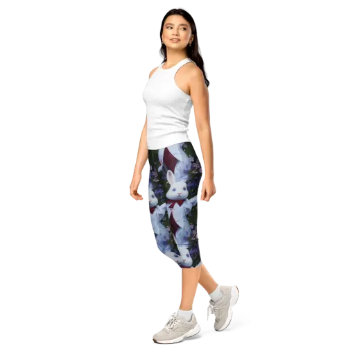 Hip, Sharp Focus, Beautiful on a Capri Leggings
