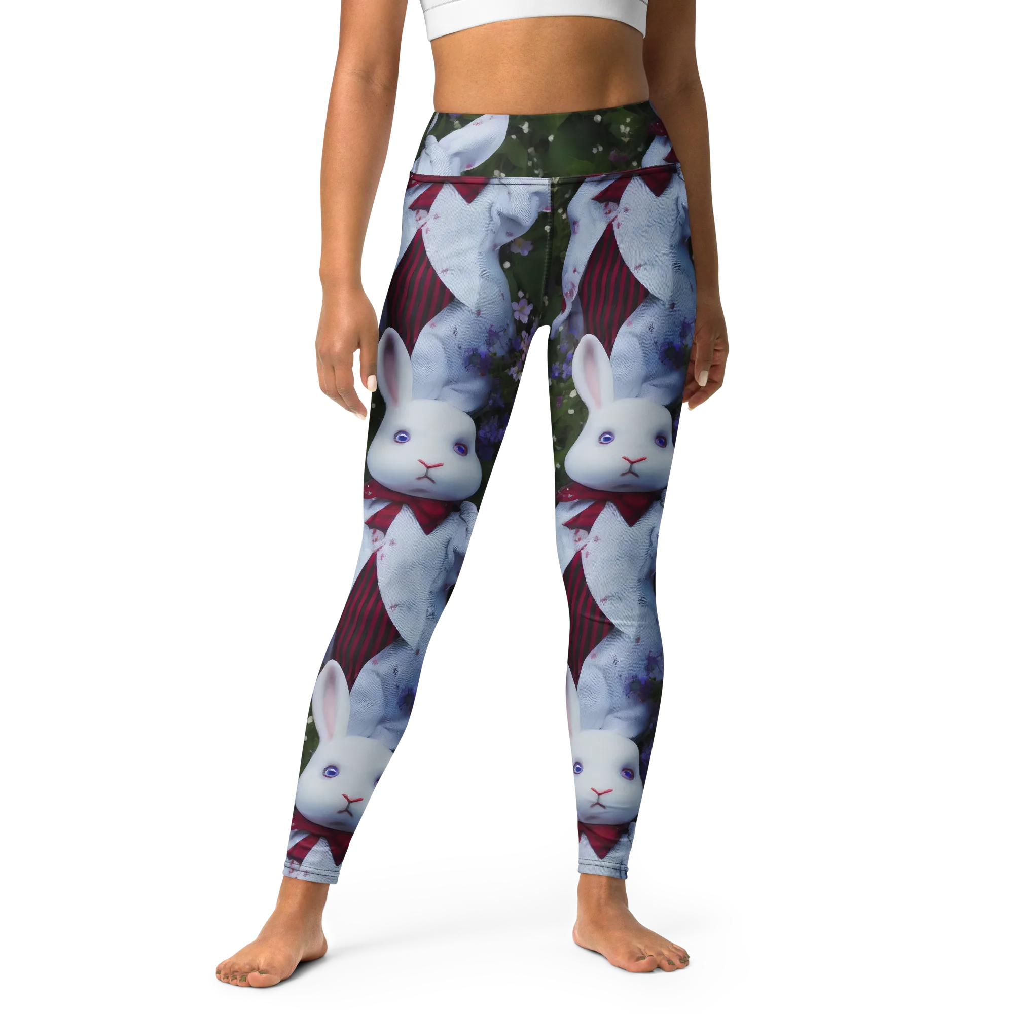 Hip, Sharp Focus, Beautiful on Yoga Leggings — Front