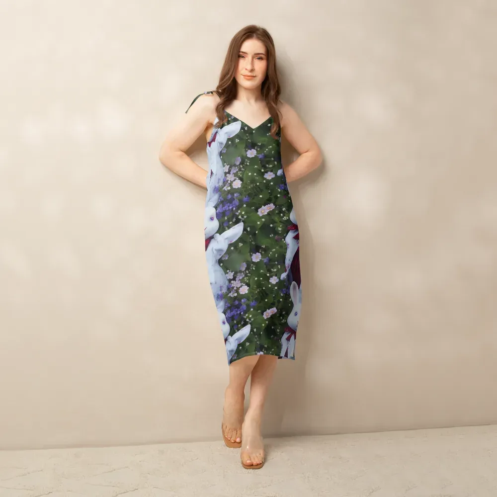 Hip, Sharp Focus, Beautiful on Slip Dress — Front