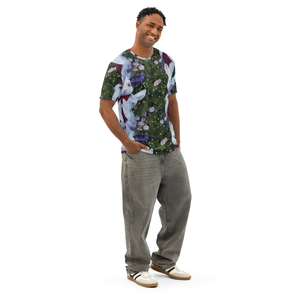 Hip, Sharp Focus, Beautiful on Men's Cotton Crew Neck T-Shirt — Right Front