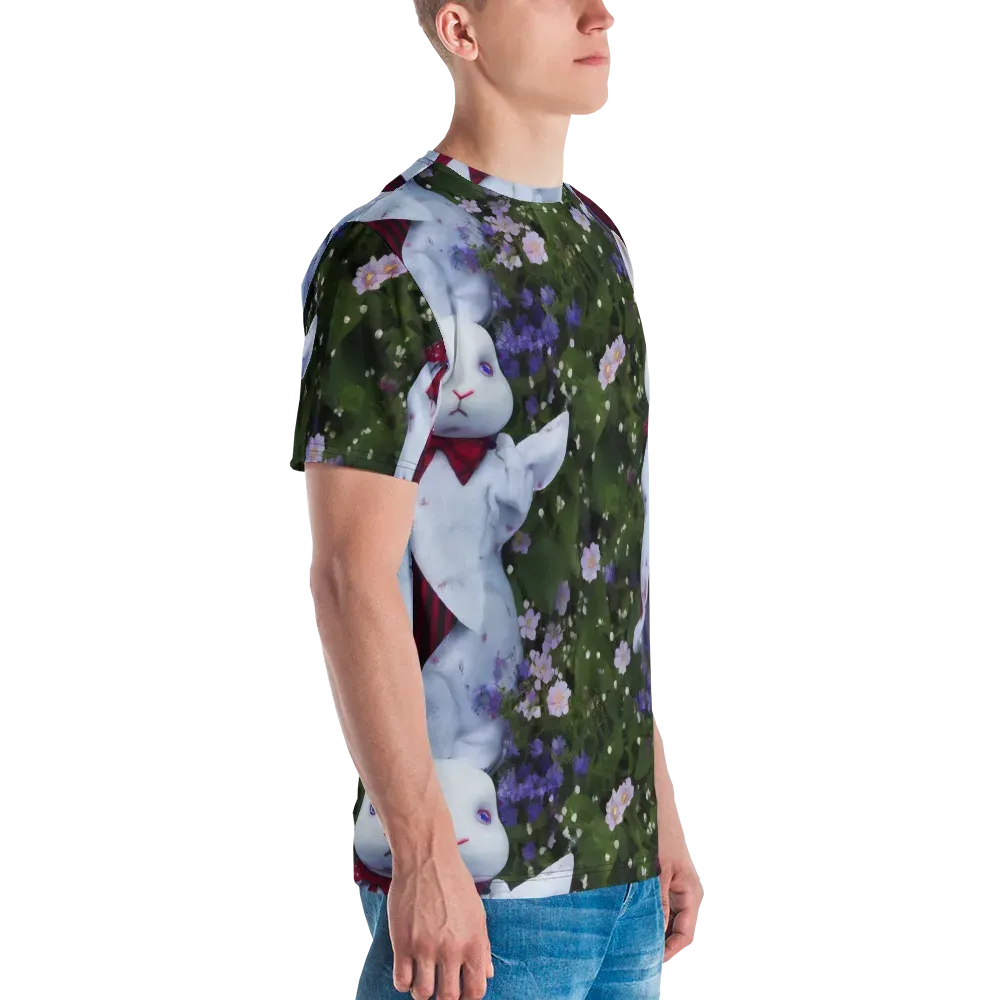 Hip, Sharp Focus, Beautiful on Men's Crew Neck T-Shirt — Right