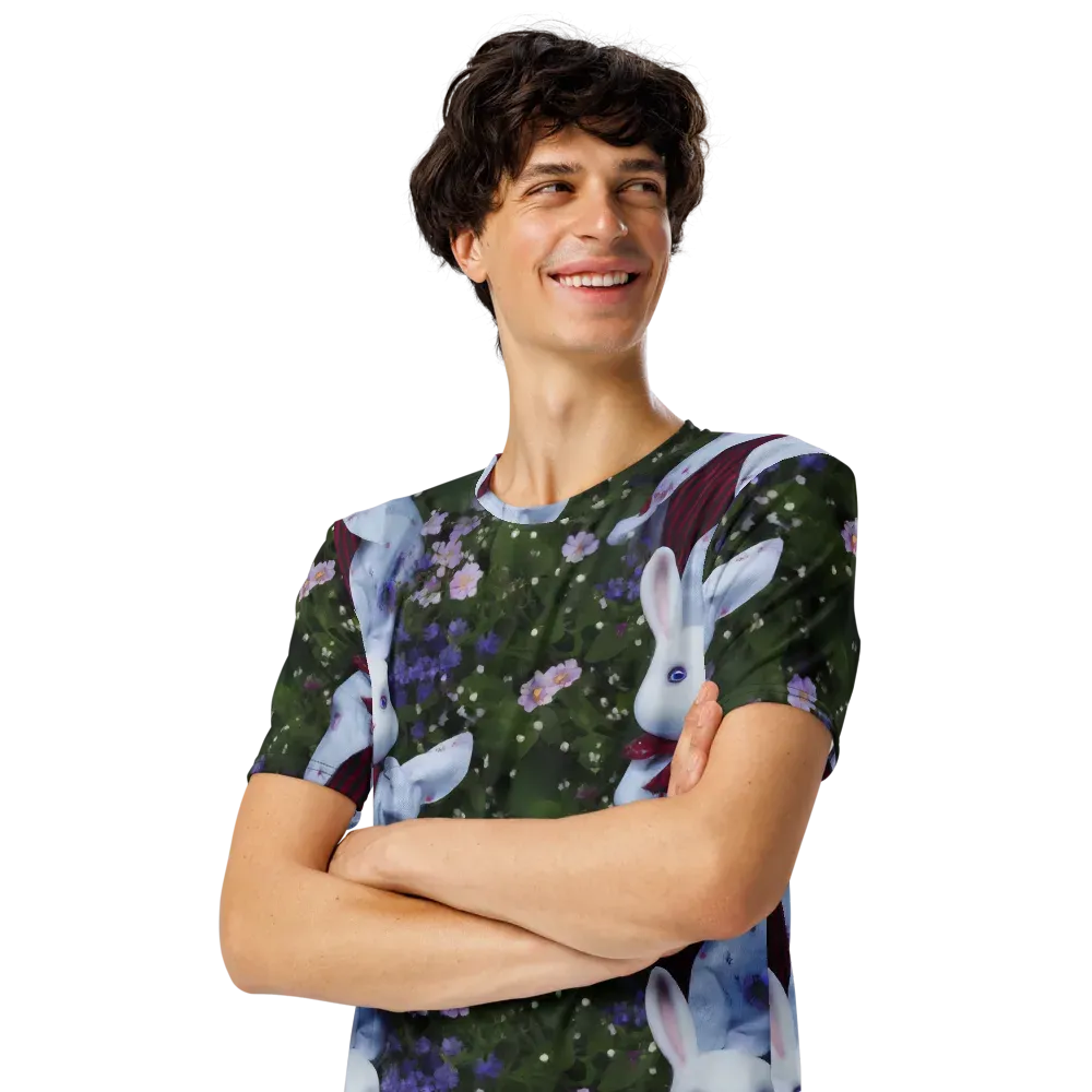 Hip, Sharp Focus, Beautiful on Men's Crew Neck T-Shirt — Left Front