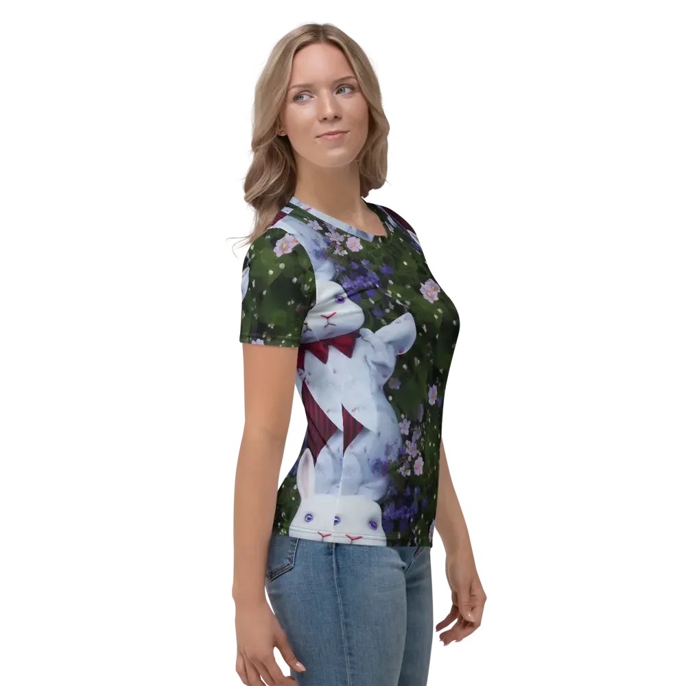 Hip, Sharp Focus, Beautiful on Women's Crew Neck T-Shirt — Right