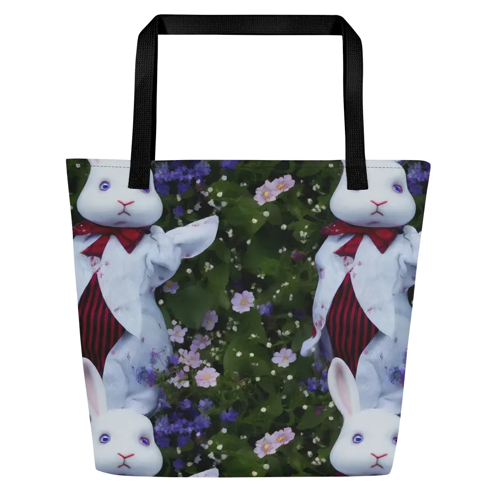 Hip, Sharp Focus, Beautiful on Large Tote Bag W/ Pocket — Front