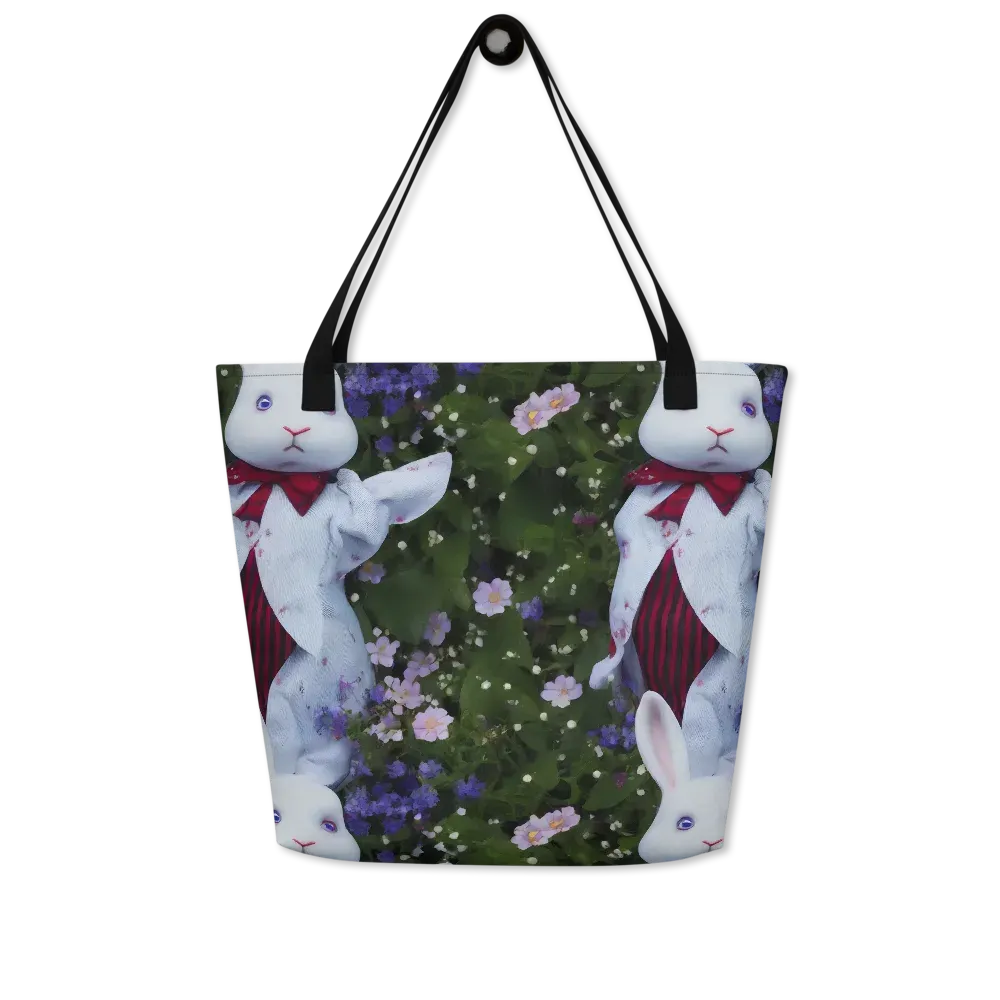 Hip, Sharp Focus, Beautiful on Large Tote Bag W/ Pocket — Front