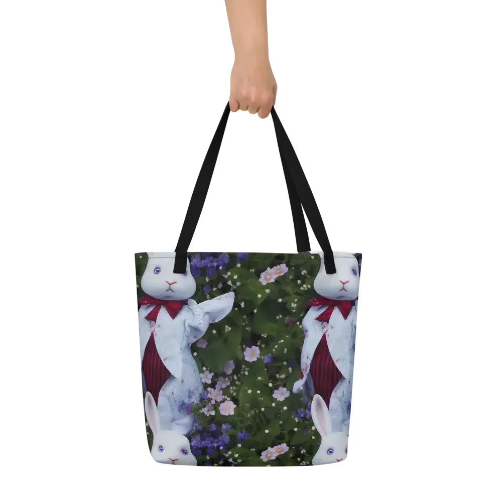 Hip, Sharp Focus, Beautiful on Large Tote Bag W/ Pocket — Front