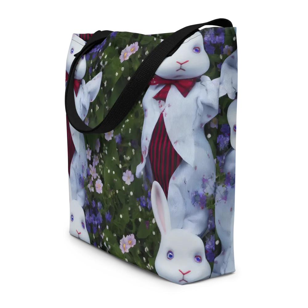 Hip, Sharp Focus, Beautiful on Large Tote Bag W/ Pocket — Front