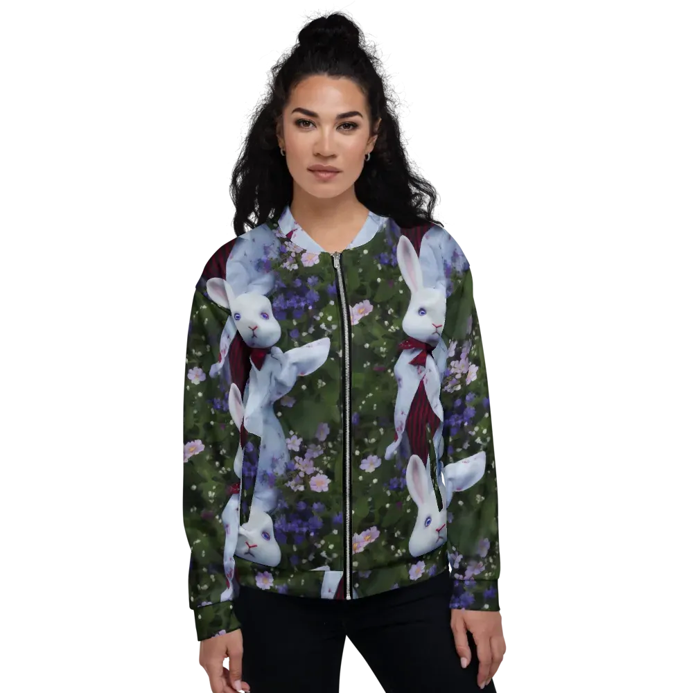 Hip, Sharp Focus, Beautiful on Bomber Jacket — Front