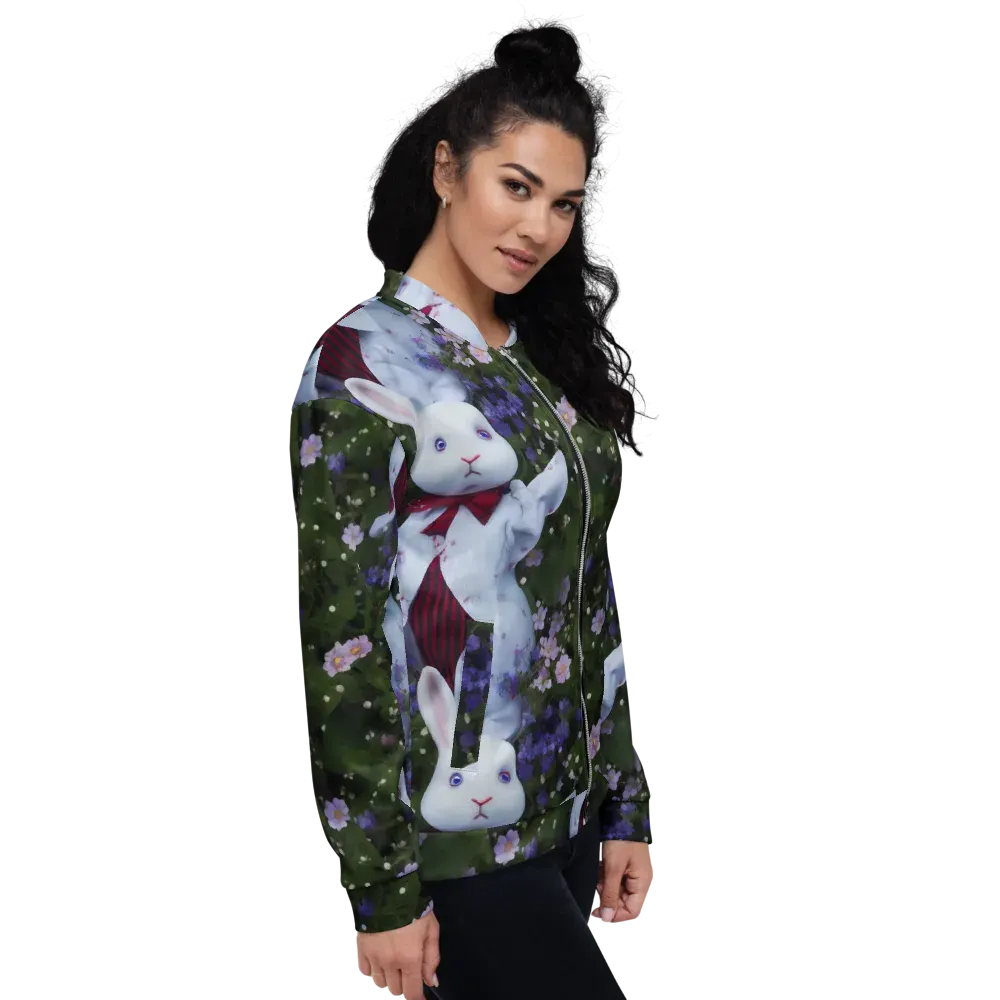 Hip, Sharp Focus, Beautiful on Bomber Jacket — Right
