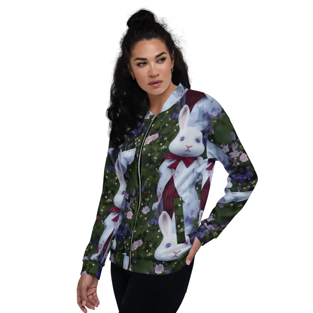 Hip, Sharp Focus, Beautiful on Bomber Jacket — Left