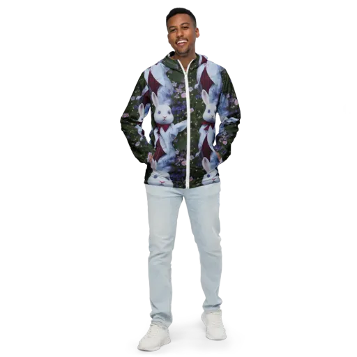 Hip, Sharp Focus, Beautiful on a Men's Windbreaker