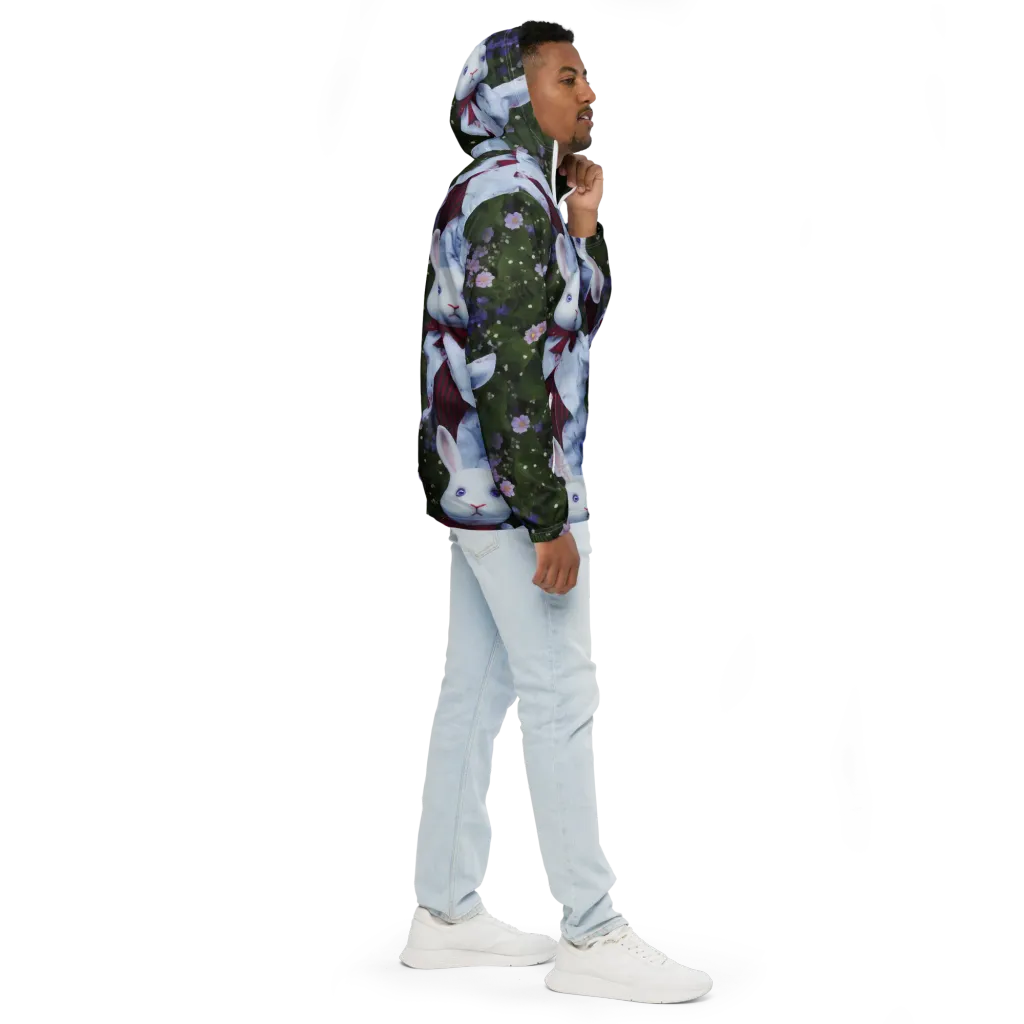 Hip, Sharp Focus, Beautiful on Men's Windbreaker — Right