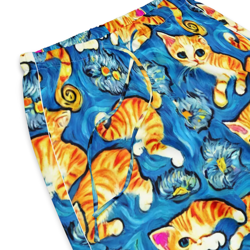 Indigo Marmalade Cats on Women's Pajama Pants — Product details