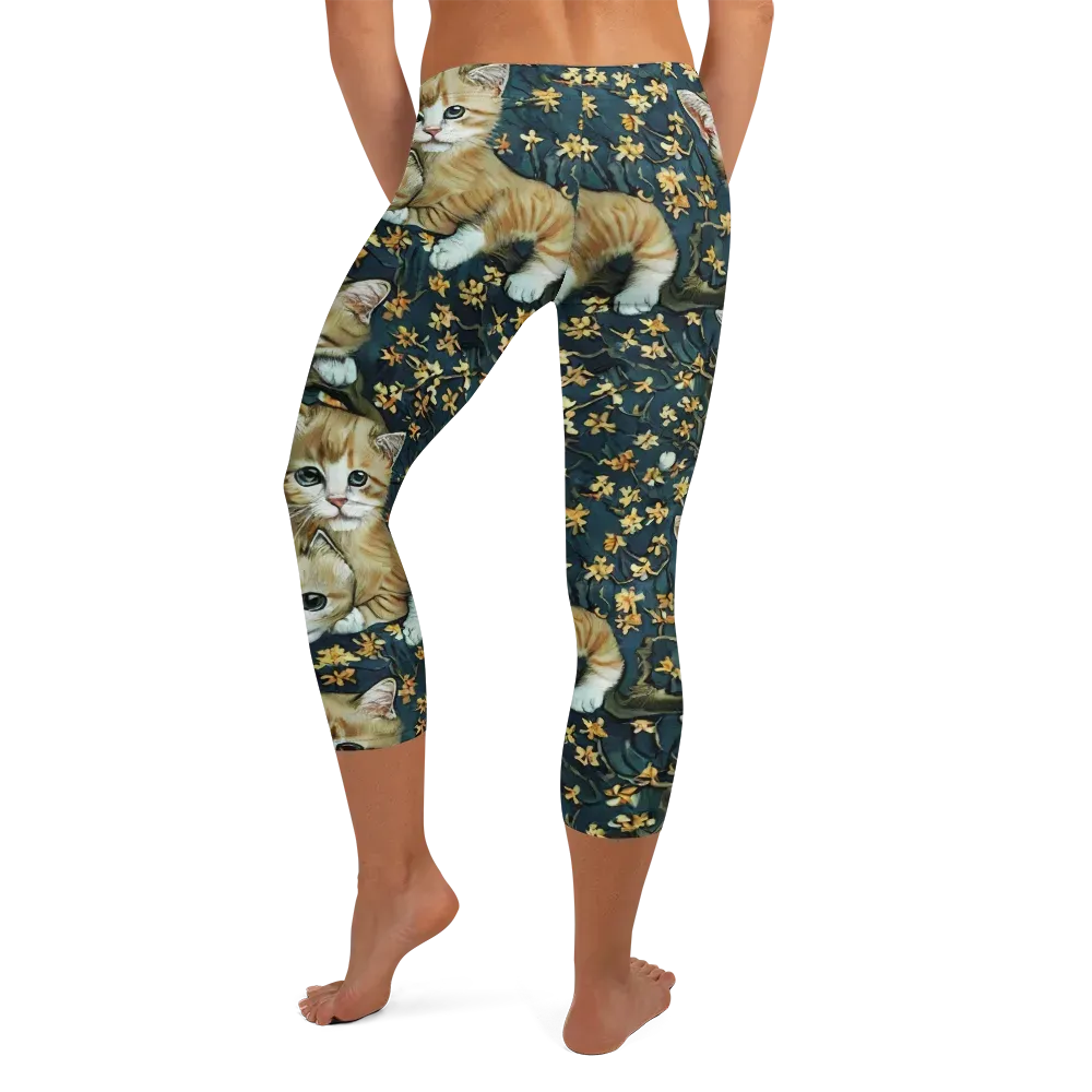 Psychedelic, Aries Moross on Capri Leggings — Back