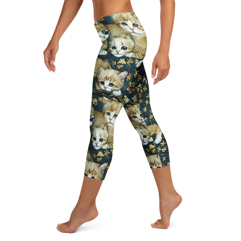 Psychedelic, Aries Moross on Capri Leggings — Left