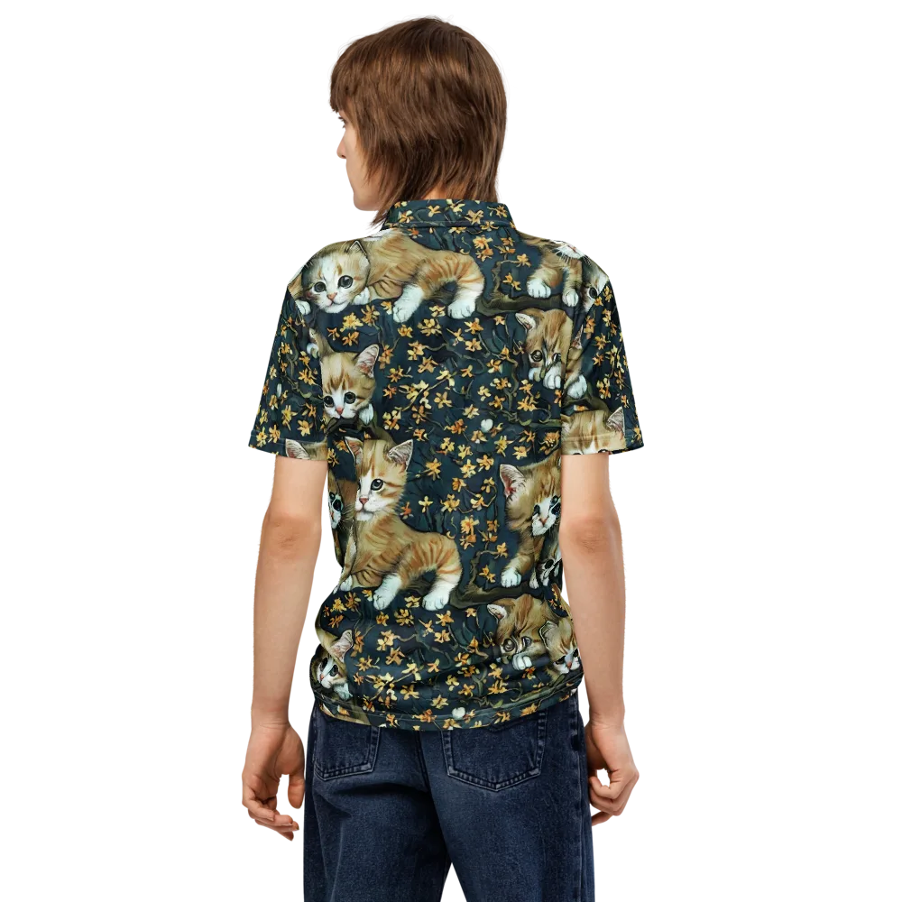 Psychedelic, Aries Moross on Men's Slim Fit Polo Shirt — Back