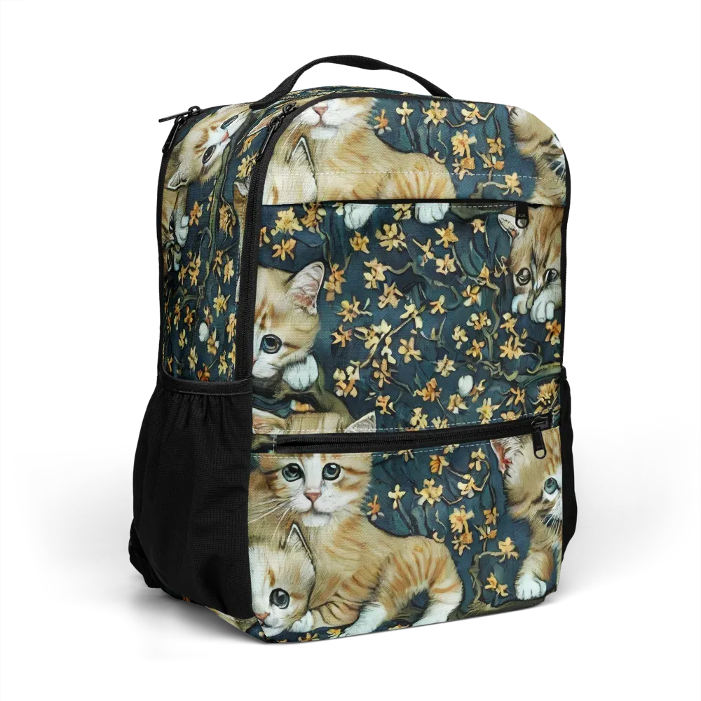 Psychedelic, Aries Moross on Utility Backpack — Right Front