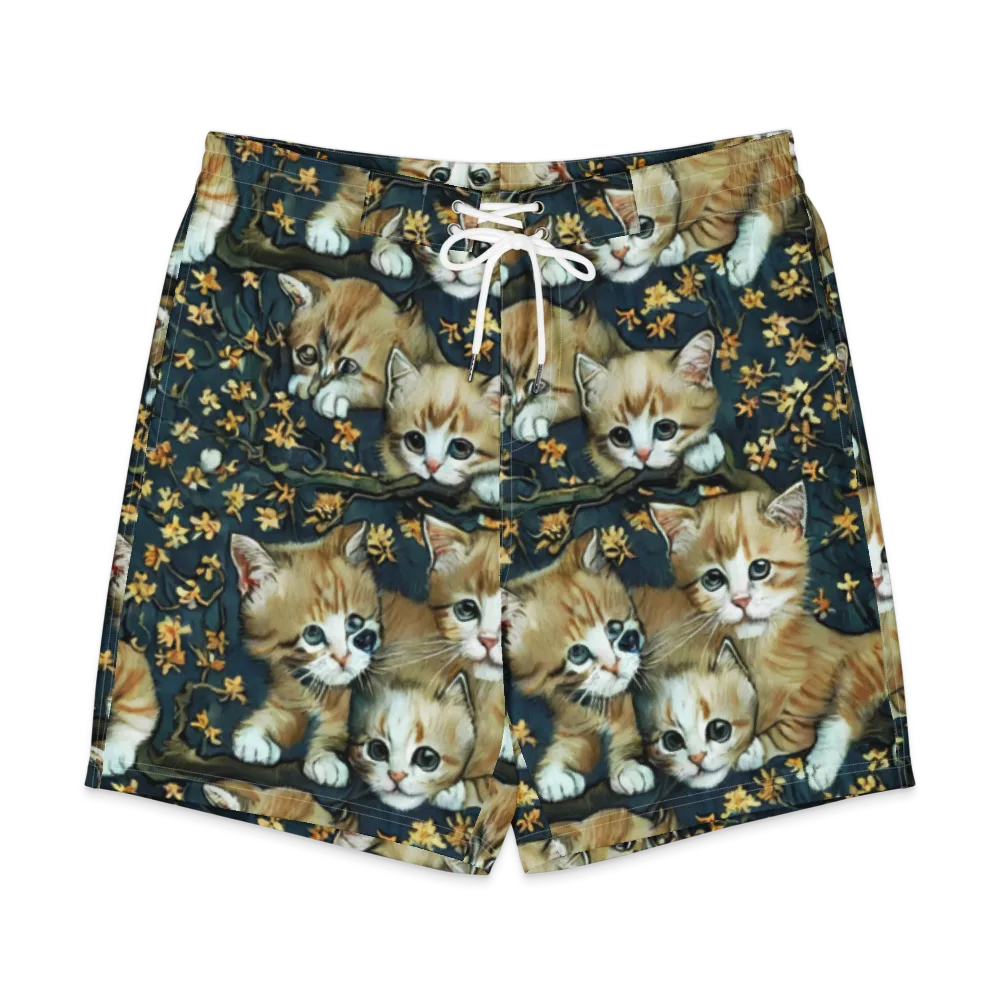 Psychedelic, Aries Moross on Men's Board Shorts — Front