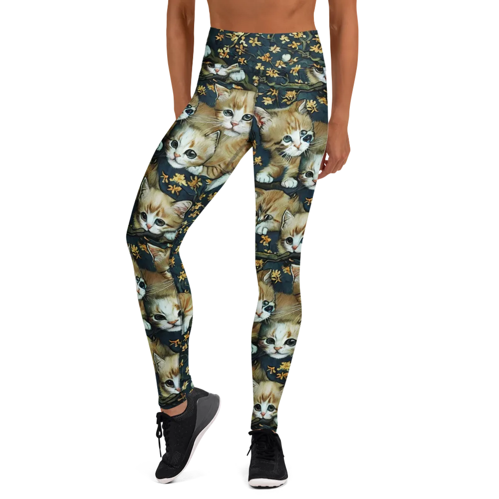 Psychedelic, Aries Moross on Yoga Leggings — Front