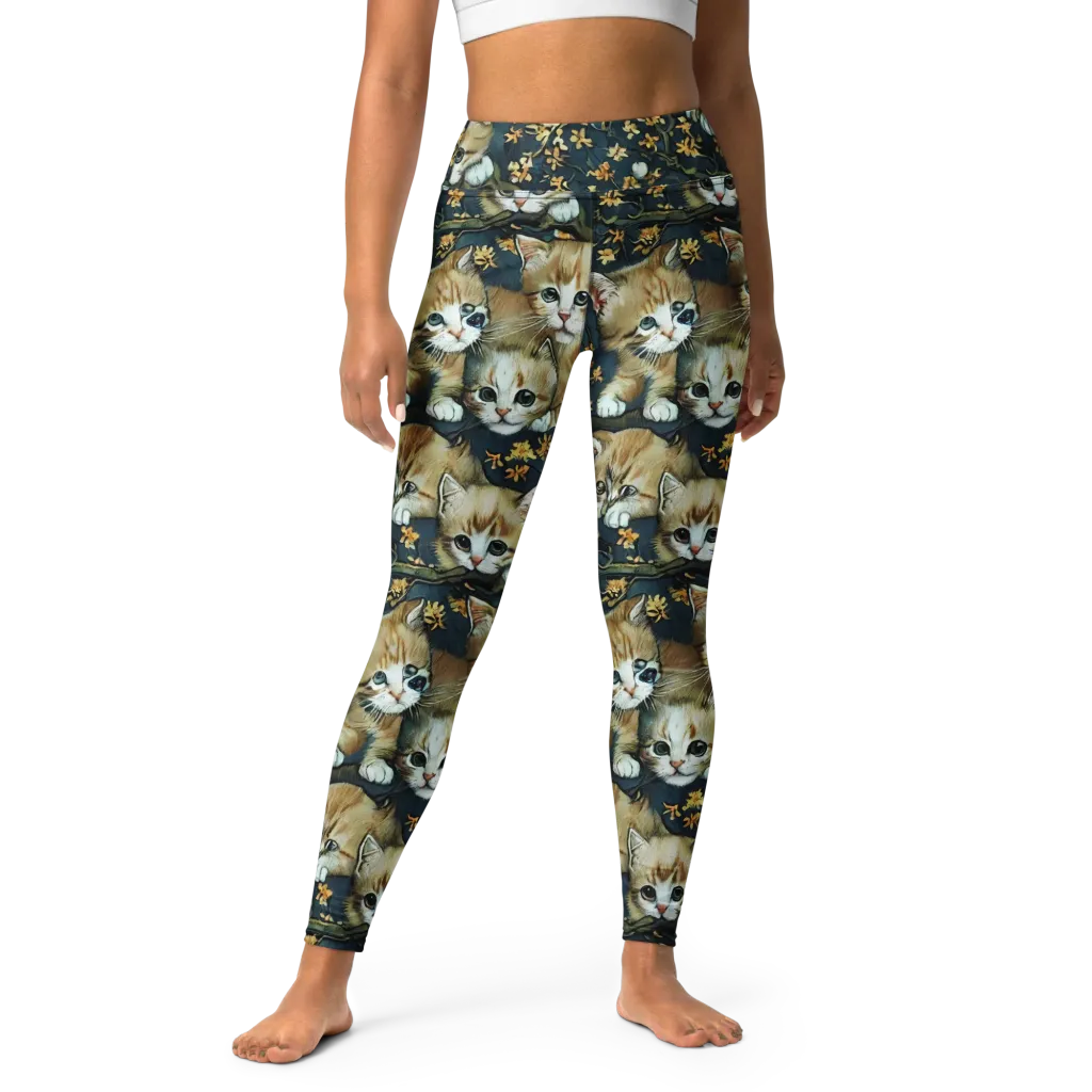 Psychedelic, Aries Moross on Yoga Leggings — Front