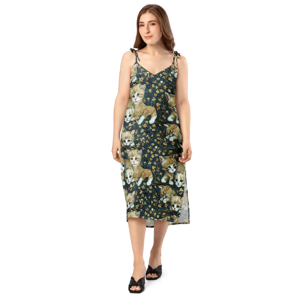 Psychedelic, Aries Moross on Slip Dress — Front