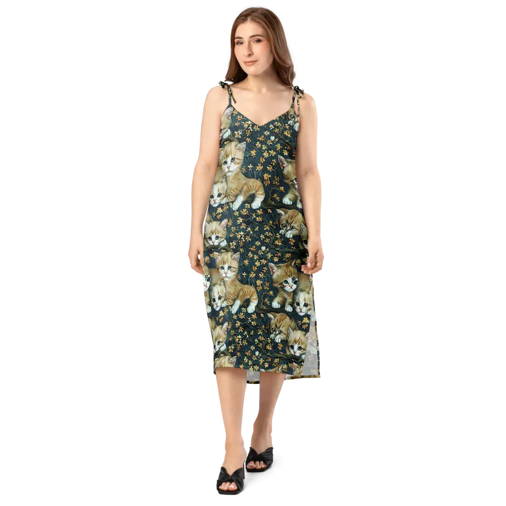 Psychedelic, Aries Moross on Slip Dress — Front