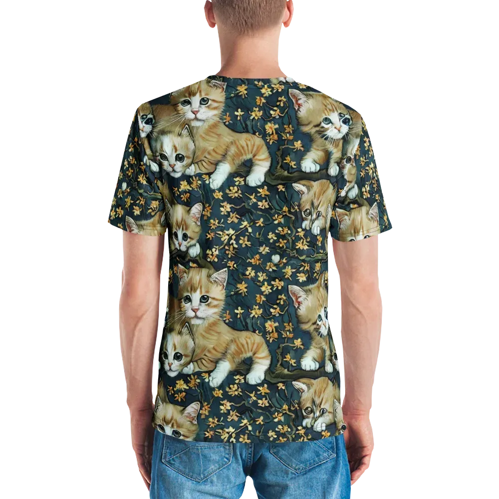 Psychedelic, Aries Moross on Men's Crew Neck T-Shirt — Back