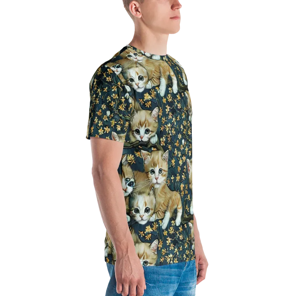 Psychedelic, Aries Moross on Men's Crew Neck T-Shirt — Right