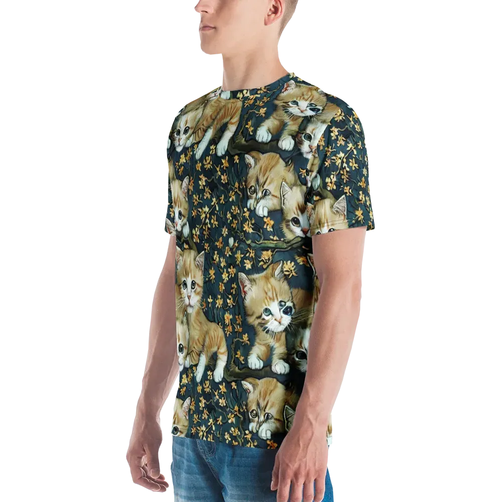 Psychedelic, Aries Moross on Men's Crew Neck T-Shirt — Left