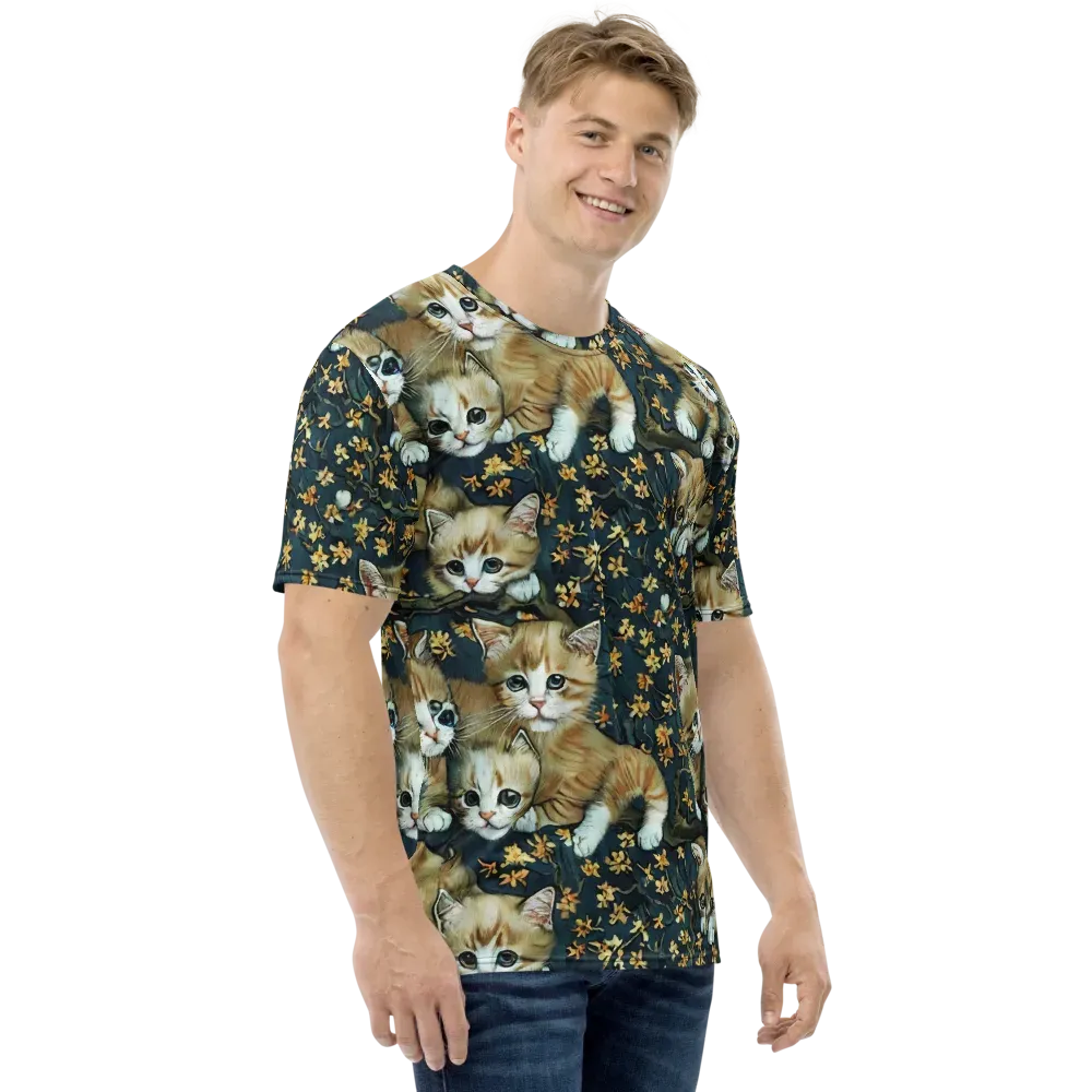Psychedelic, Aries Moross on Men's Crew Neck T-Shirt — Right