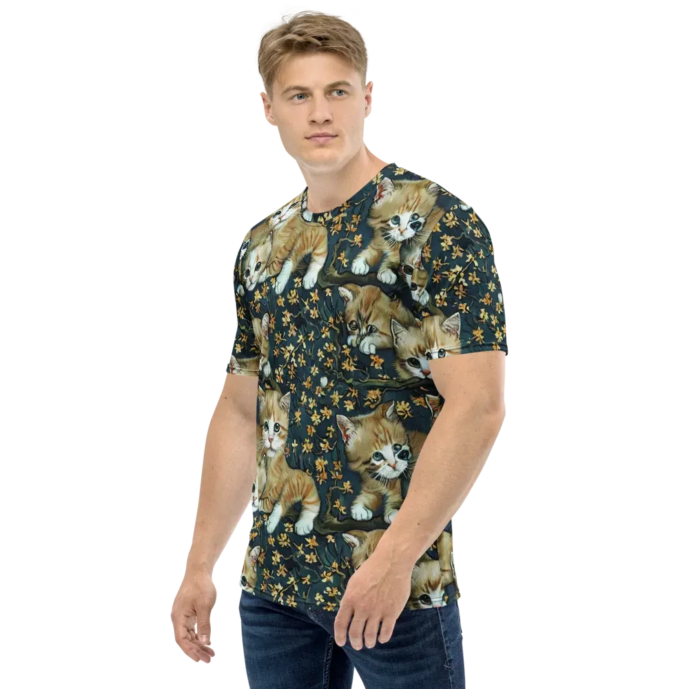 Psychedelic, Aries Moross on Men's Crew Neck T-Shirt — Left