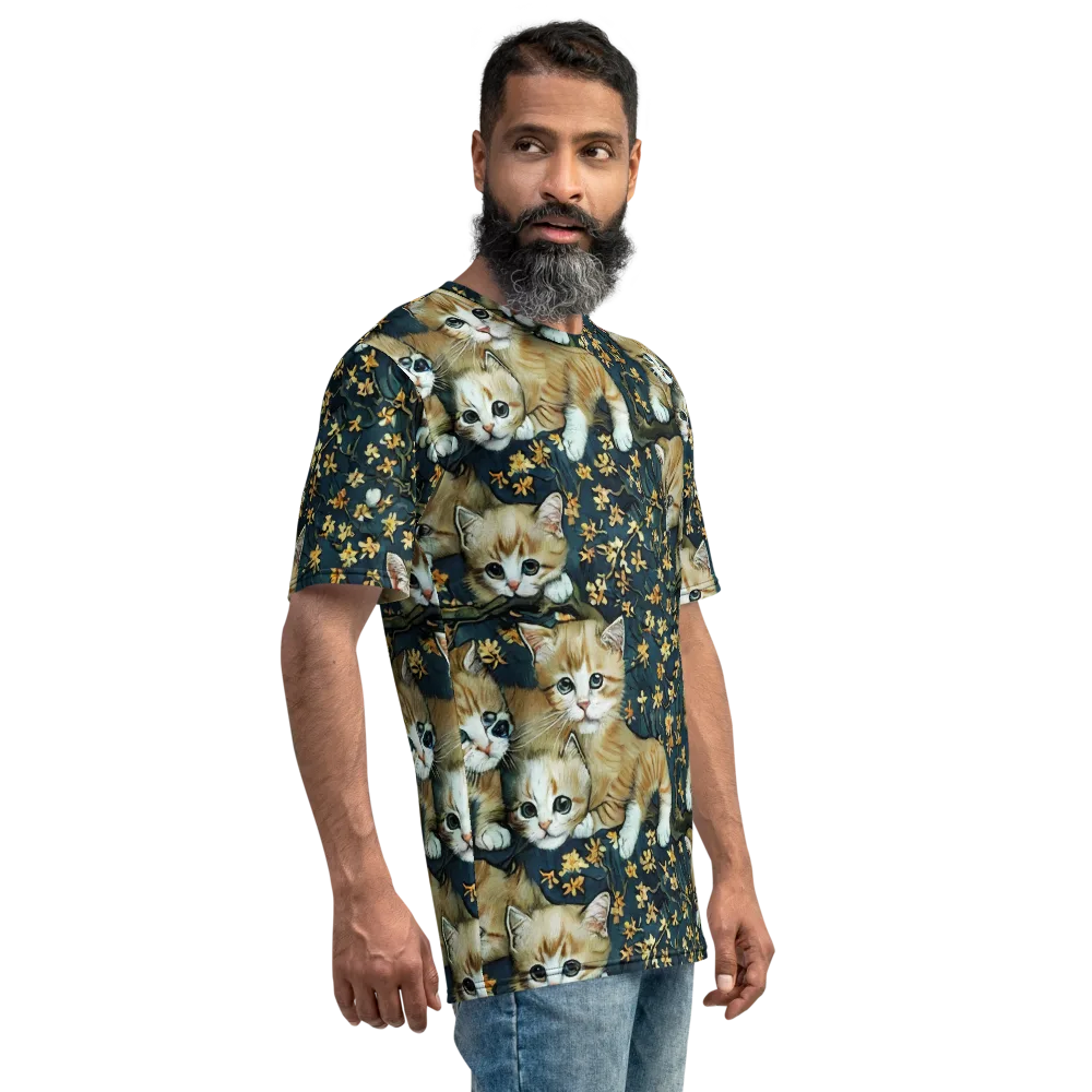 Psychedelic, Aries Moross on Men's Crew Neck T-Shirt — Right