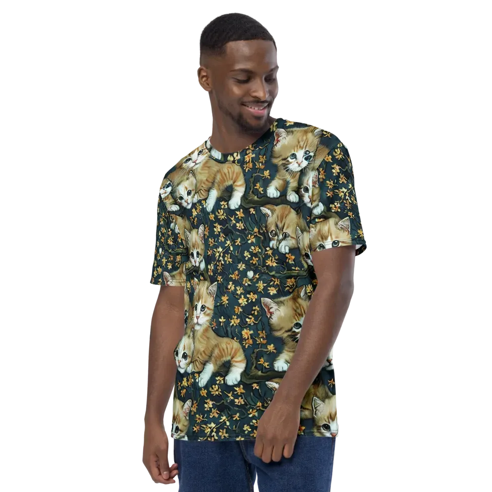 Psychedelic, Aries Moross on Men's Crew Neck T-Shirt — Left