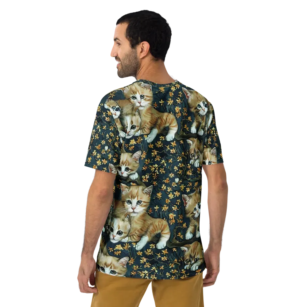 Psychedelic, Aries Moross on Men's Crew Neck T-Shirt — Back