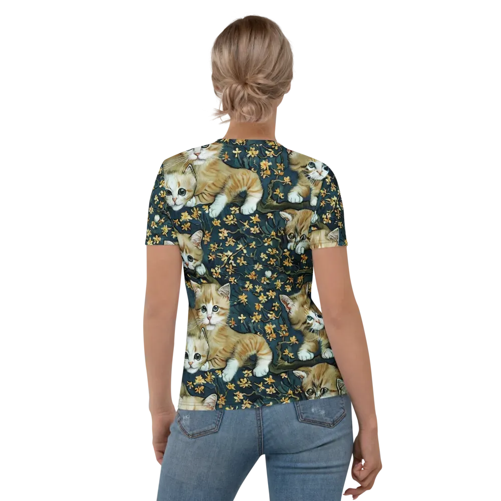 Psychedelic, Aries Moross on Women's Crew Neck T-Shirt — Back