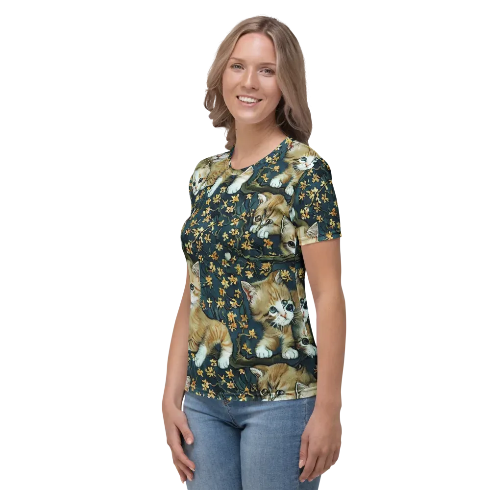 Psychedelic, Aries Moross on Women's Crew Neck T-Shirt — Left