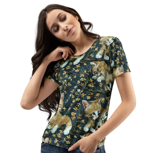 Psychedelic, Aries Moross on a Women's Crew Neck T-Shirt