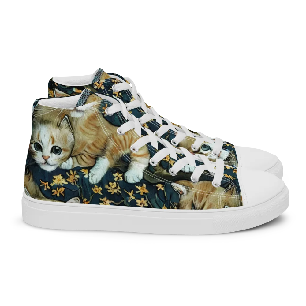 Psychedelic, Aries Moross on Women's High Top Canvas Shoes — Right
