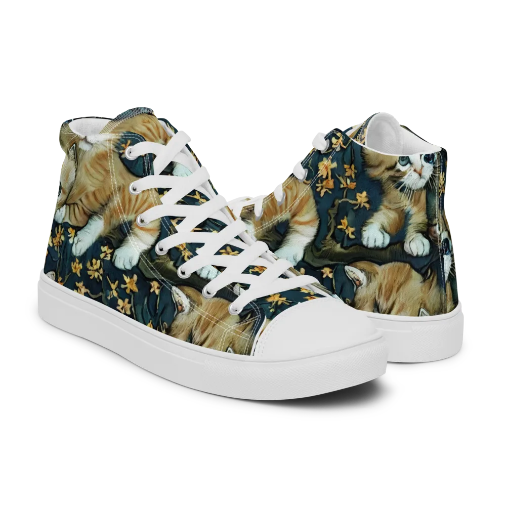 Psychedelic, Aries Moross on Women's High Top Canvas Shoes — Right