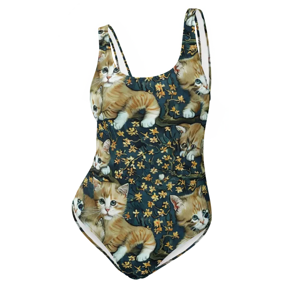 Psychedelic, Aries Moross on One-Piece Swimsuit — Front