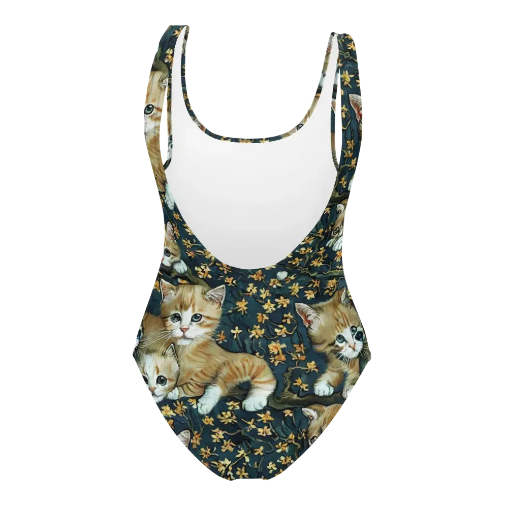 Psychedelic, Aries Moross on One-Piece Swimsuit — Back