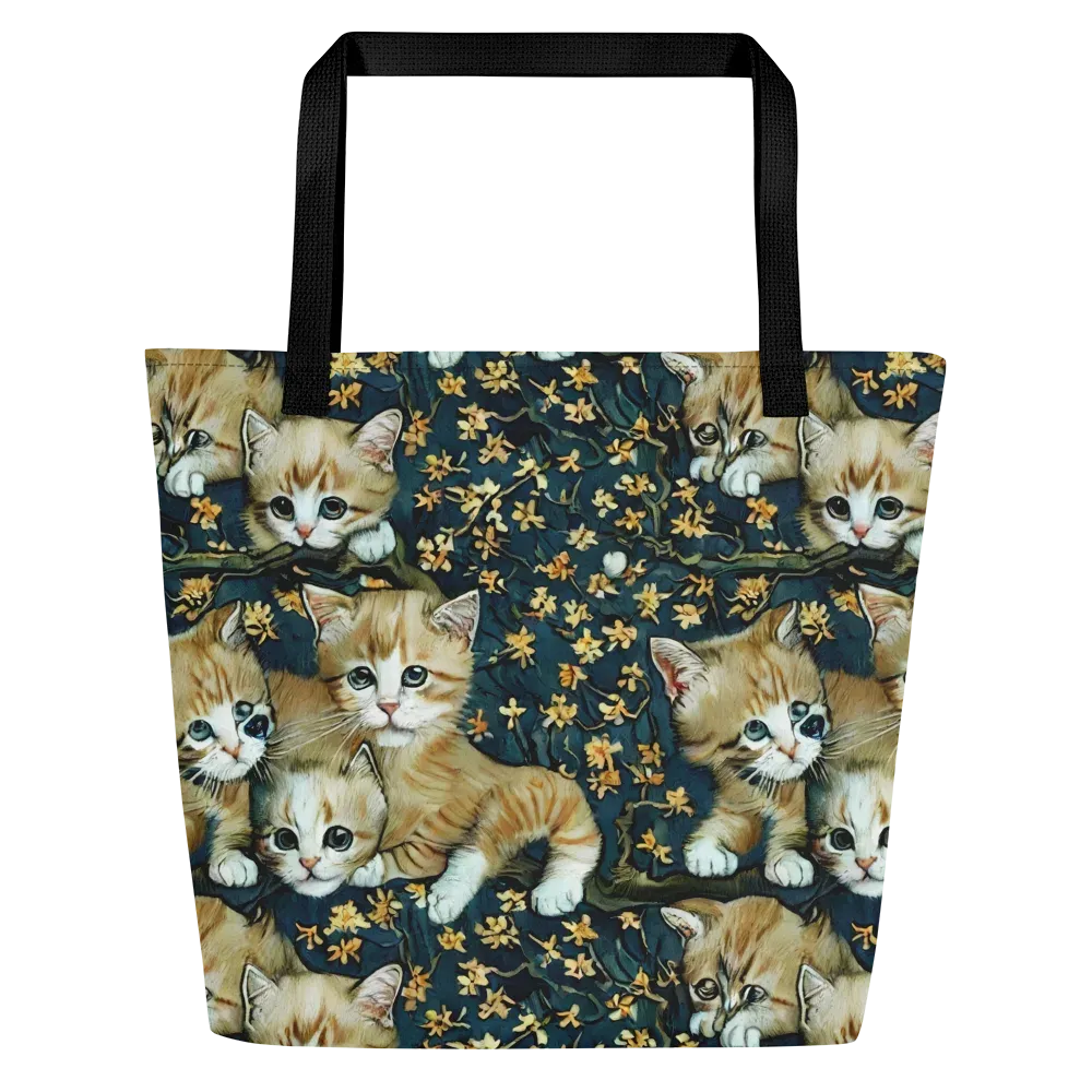 Psychedelic, Aries Moross on Large Tote Bag W/ Pocket — Front