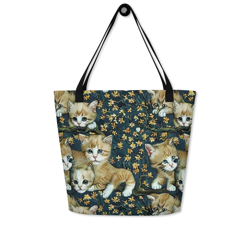 Psychedelic, Aries Moross on Large Tote Bag W/ Pocket — Front
