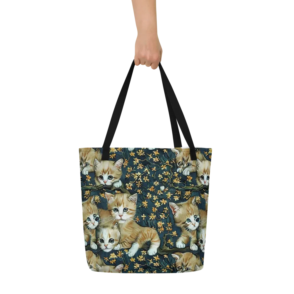 Psychedelic, Aries Moross on Large Tote Bag W/ Pocket — Front