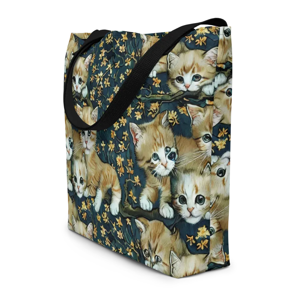 Psychedelic, Aries Moross on Large Tote Bag W/ Pocket — Front