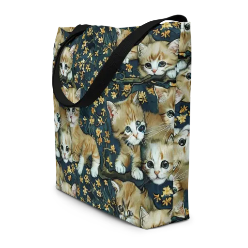 Psychedelic, Aries Moross on a Large Tote Bag W/ Pocket