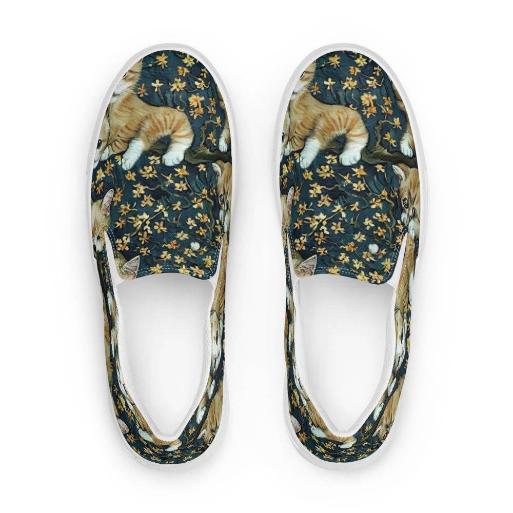 Psychedelic, Aries Moross on Women's Slip-On Canvas Shoes — Front
