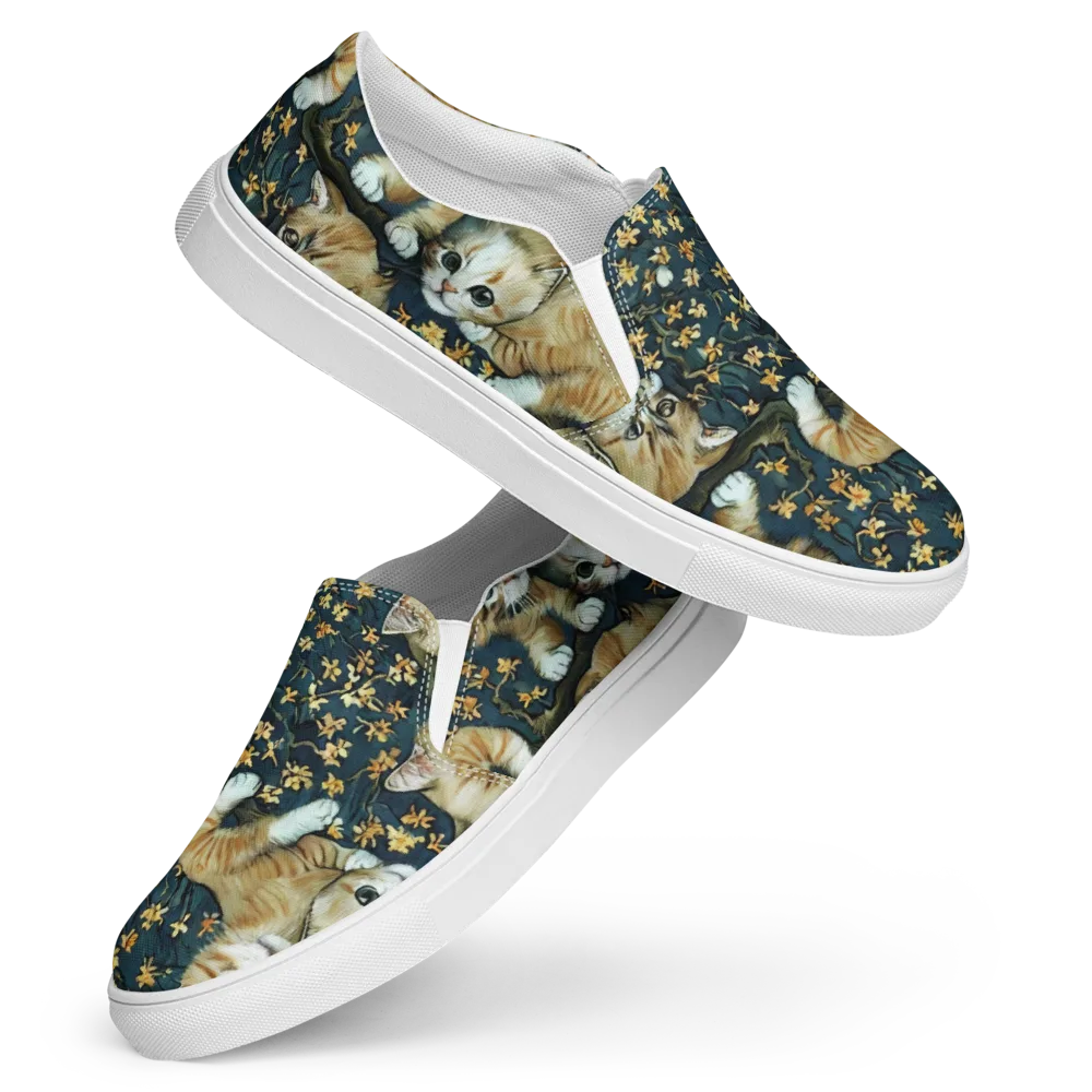 Psychedelic, Aries Moross on Women's Slip-On Canvas Shoes — Front