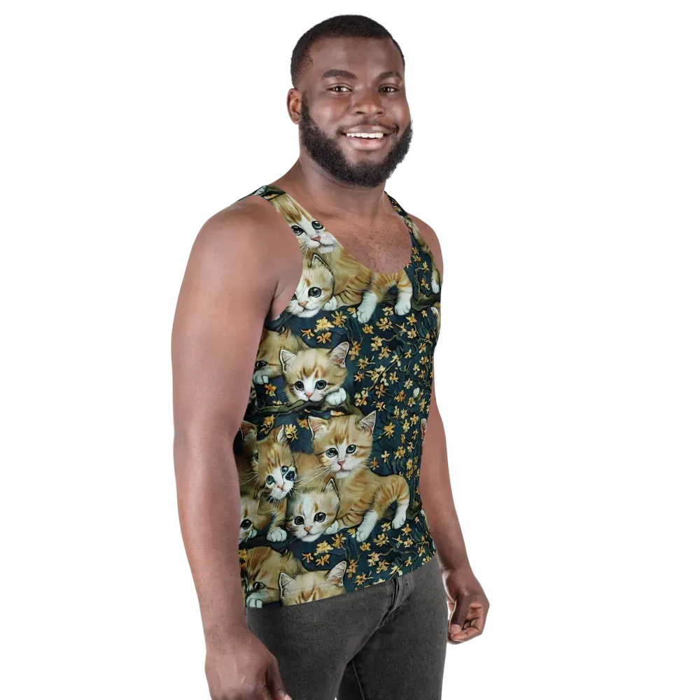 Psychedelic, Aries Moross on Men's Tank Top — Right Front