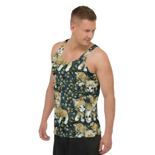Psychedelic, Aries Moross on a Men's Tank Top